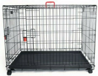 M-Pets Voyager Dog Wire Crate with 2 Doors M with Wheels 76x48x53cm 10402508