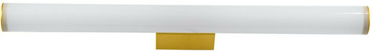 GloboStar Mabel Modern Lamp Bathroom with Integrated LED and Natural White Light Gold 10x5cm