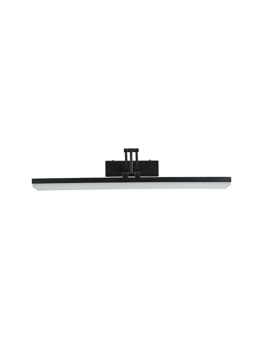 GloboStar Mara Modern Wandleuchte mit Integrierter LED und Natürliches Weiß Licht Schwarz 60x13cm