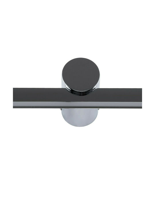 GloboStar Rosa Modern Lamp Bathroom with Integrated LED and Natural White Light Silver 15x7cm