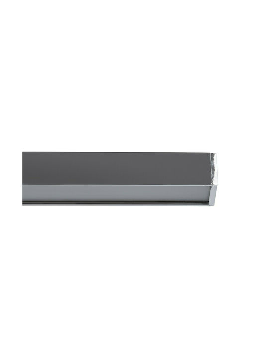 GloboStar Rosa Modern Lamp Bathroom with Integrated LED and Natural White Light Silver 15x7cm