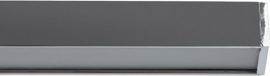 GloboStar Rosa Modern Lamp Bathroom with Integrated LED and Natural White Light Silver 15x7cm