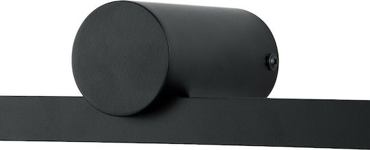GloboStar Rosa Modern Lamp Bathroom with Integrated LED and Natural White Light Black 60x15x7cm