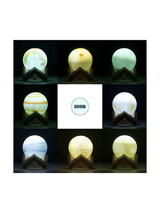GloboStar Moon Lustră Decorativă Lumină de Lună Multicolor 8buc