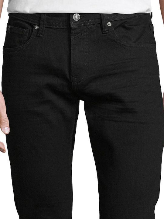 Piers Men's Jeans Pants with Slim Fit Black