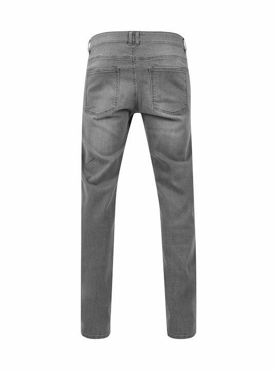 Men's Elastic Loose Fit Grey Jeans Pants