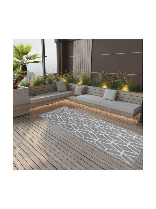 vidaXL Rug Outdoor Rectangular Gray