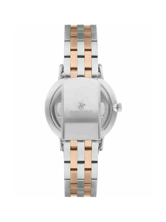 Beverly Hills Polo Club Diamonds Watch with Metal Bracelet