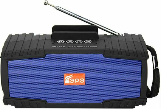 FP-103-S Φορητό Ραδιόφωνο Ηλιακό με USB Μπλε