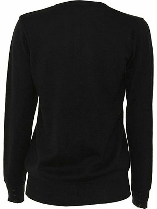 Kustom Kit Women's Long Sleeve Promotional Cardigan Black