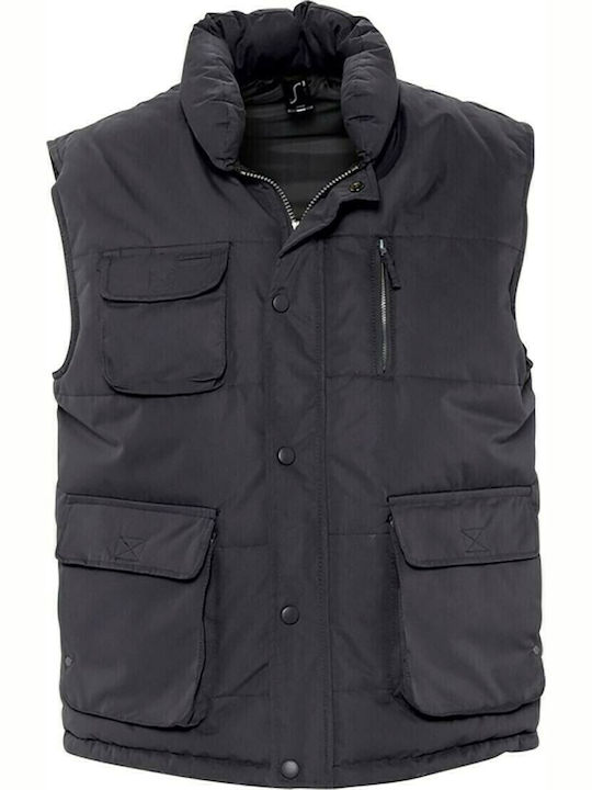 Viper Men's Sleeveless Jacket Waterproof Gray