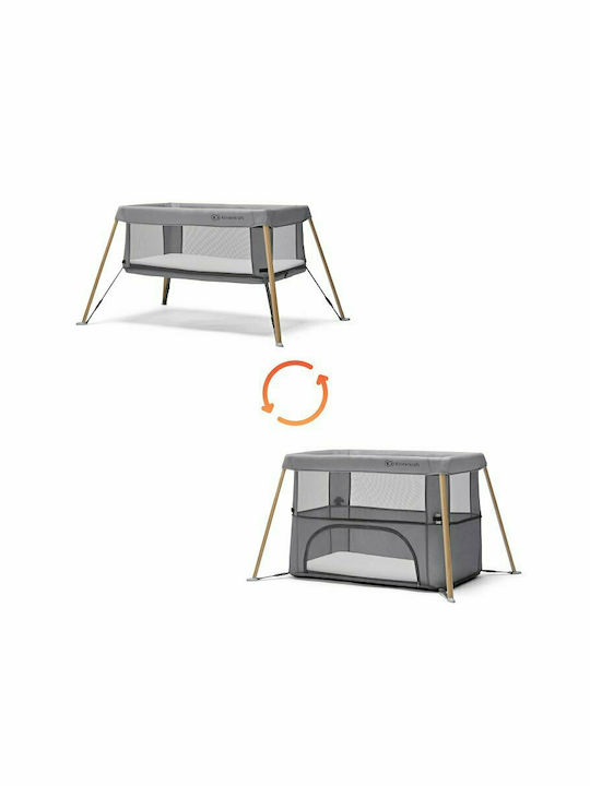 Kinderkraft Movi Playpen 2 Levels with Mattress Gray 93.5x55.5cm