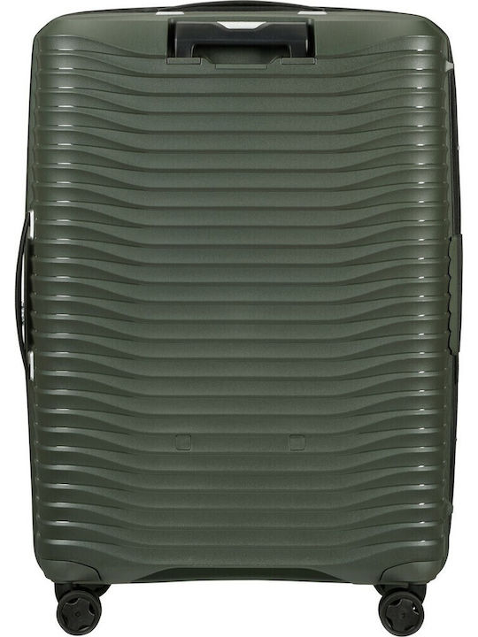 Samsonite Upscape Μεγάλη Βαλίτσα Ταξιδίου Σκληρή Πράσινη με 4 Ρόδες Ύψους 75εκ.