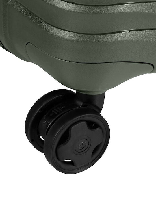 Samsonite Upscape Μεγάλη Βαλίτσα Ταξιδίου Σκληρή Πράσινη με 4 Ρόδες Ύψους 75εκ.