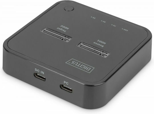 Digitus Docking Station for 2 Hard Drives SATA M.2(2242)" / M.2(2260)" / M.2(2280)" with Connection USB-C (DA-71545)