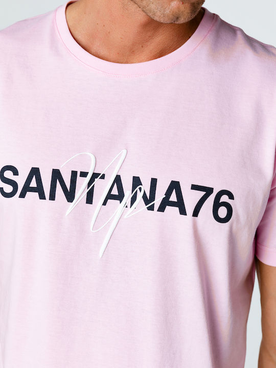 Snta T-shirt with Print SANTANA76 - Pink