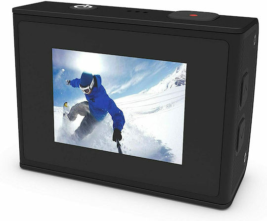 KitVision Venture Action Camera 4K Ultra HD Υποβρύχια (με Θήκη) με Οθόνη Αφής 1.8" και Wi-Fi Μαύρη