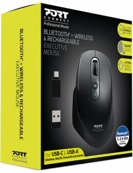 Port Designs 900716 Wireless Bluetooth Mouse Black