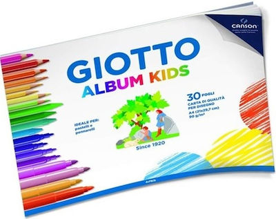 Giotto Μπλοκ Κανσόν Album Kids A4 21x29.7cm 30φύλλα