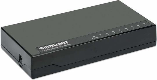 Intellinet Unmanaged L2 Switch με 8 Θύρες Gigabit (1Gbps) Ethernet
