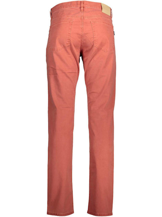 Gant Men's Trousers Elastic in Slim Fit Pink