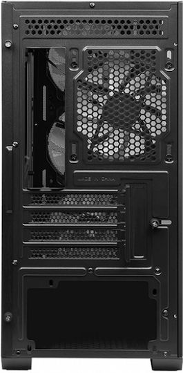 MSI MAG Forge M100A Gaming Micro Tower Carcasă PC cu Panou Lateral și Iluminare RGB Neagră