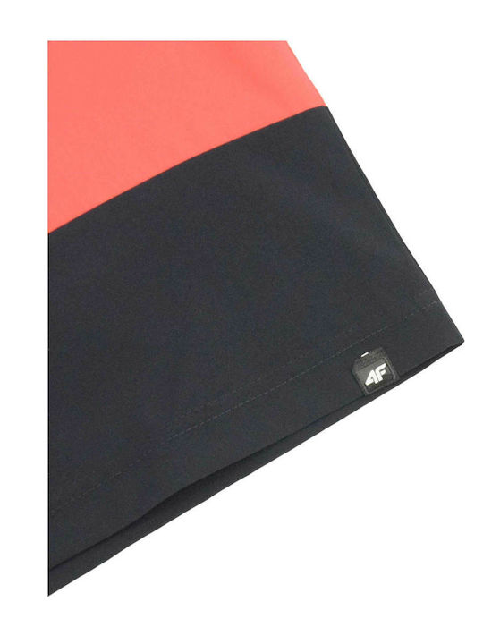 Summer Mood Men's Swimwear Bermuda Black / Orange Striped