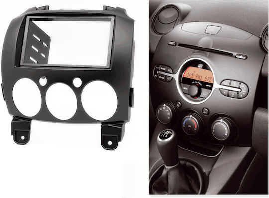 DIN Fascia Panels 2 Din for Mazda 2 2007 - 2014 for Mazda 2 2007-2014