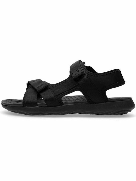 4F Damen Flache Sandalen Sportlich in Schwarz Farbe