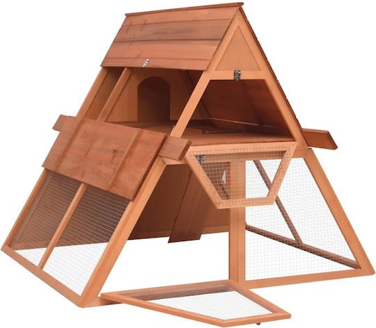 vidaXL 171458 Wooden Cage for Rabbits 152x127x109.5cm