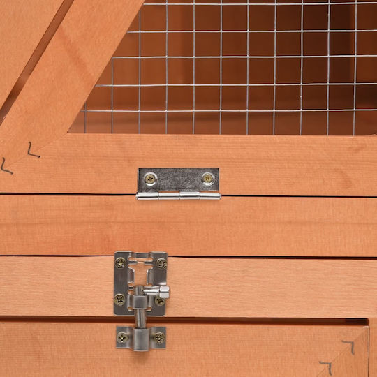 vidaXL 171458 Wooden Cage for Rabbits 152x127x109.5cm