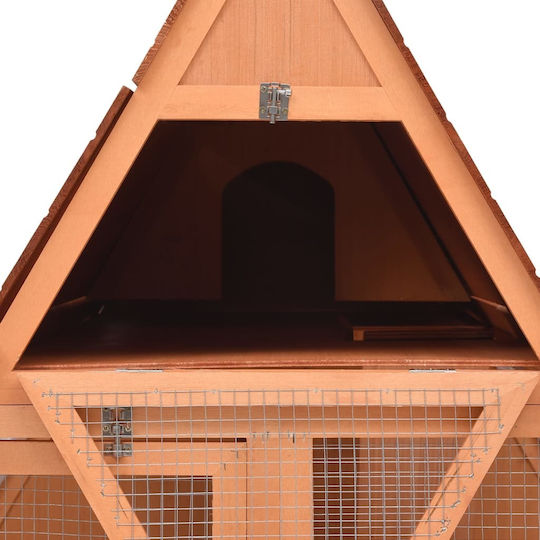 vidaXL 171458 Wooden Cage for Rabbits 152x127x109.5cm