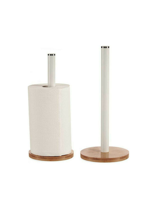 Βάση για Χαρτί Κουζίνας Μεταλλική Καφέ 15x15x34cm S3610073