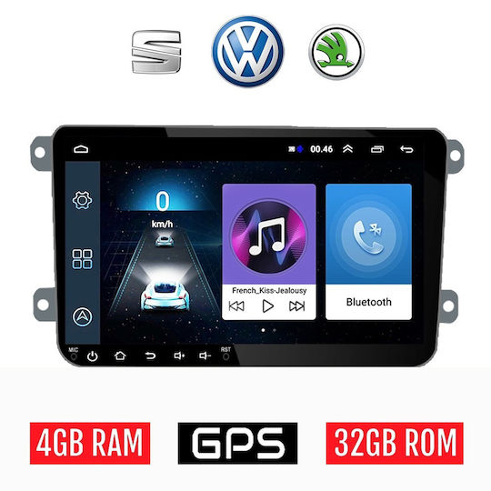 Автомобилна Аудио Система (Блутут/USB/WiFi/GPS/Apple-Carplay/Android-Auto) с Тъчскрийн 9"