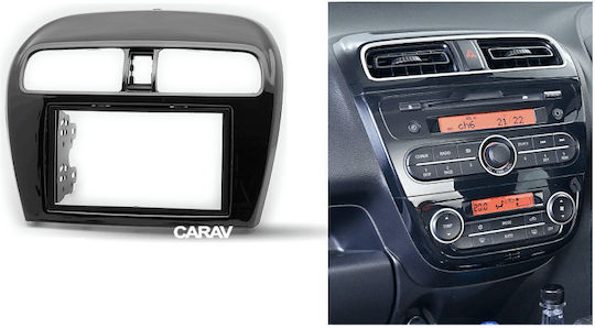 DIN Fascia Panels 2 Din for Mitsubishi Mirage / Space Star 2012-2019 for Mitsubishi Mirage 2012-2019