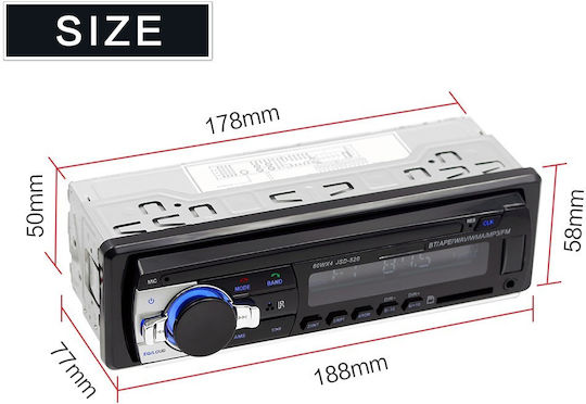 JSD - 530 Radio Auto 1 DIN (Bluetooth/USB)