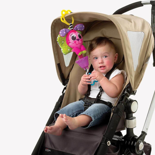 Playgro Κρεμαστό Παιχνίδι Κούνιας και Καροτσιού με Μουσική Musical Pullstring Bunny για Νεογέννητα