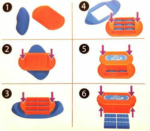 Wabafun Construction Toy with Sand Mad Mattr Ultimate Brick Maker for Children 3+ Years