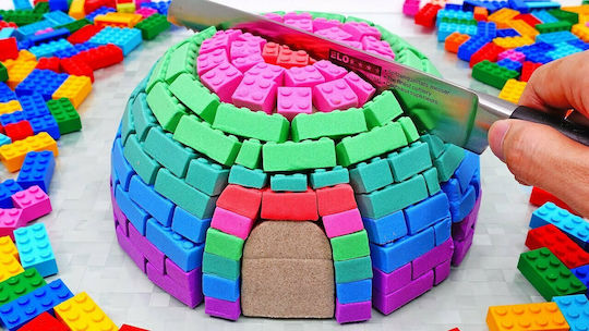Wabafun Construction Toy with Sand Mad Mattr Ultimate Brick Maker for Children 3+ Years