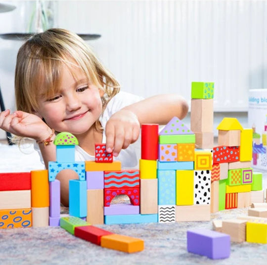 New Classic Toys Cuburi De Construit Colorate Pentru 1.5+ Ani 100 Bucăți