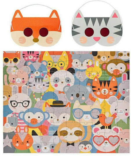 Παιδικό Puzzle Φεστιβάλ Ζώων για 4+ Ετών 100pcs Petit Collage