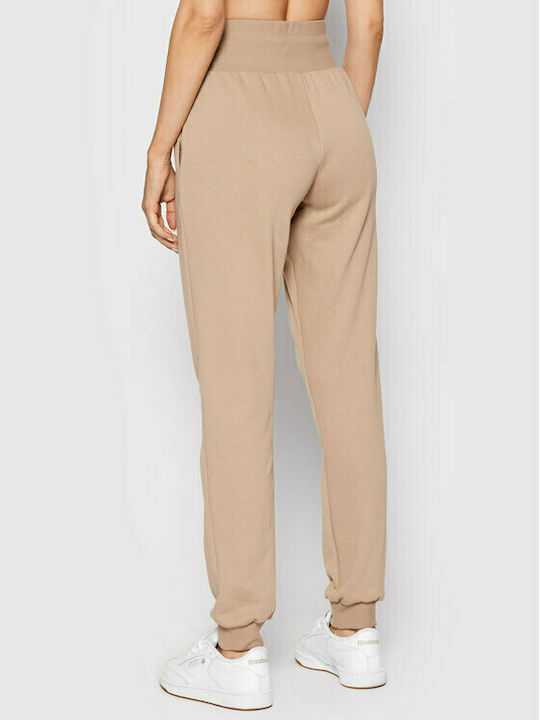 Urban Classics Women's High Waist Jogger Sweatpants Beige