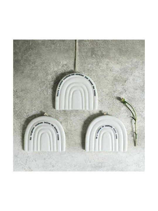 Synchronia Ceramic Wall Hanging Decor 8x7cm