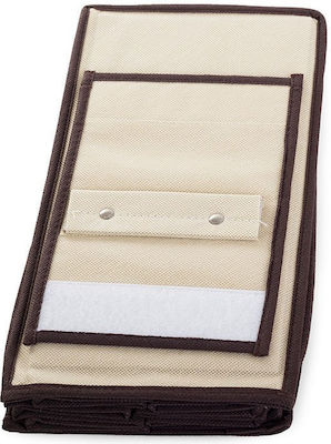 Fabric Hanging Storage Case For Clothes in Beige Color 1pcs