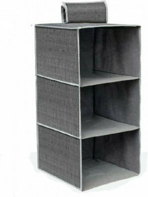 Fabric Hanging Storage Case For Clothes in Gray Color 30x30x60cm 1pcs