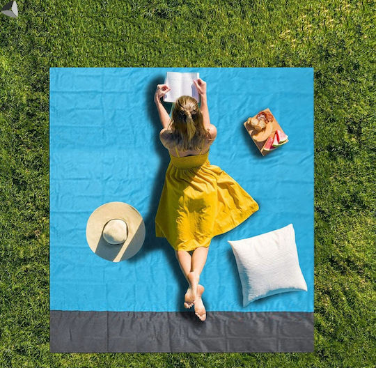 Waterproof Picnic Blanket 210x200cm in Light Blue Colour