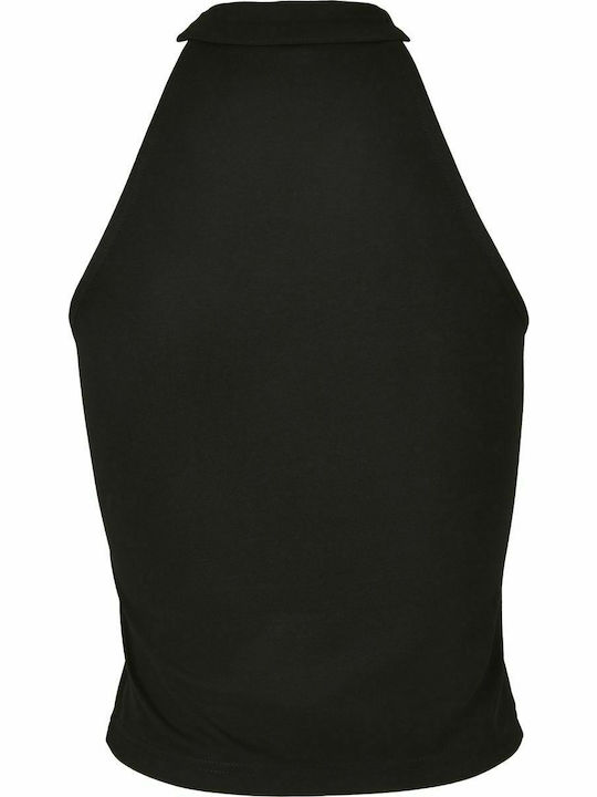Bluza Damă De Vară Din Bumbac Fără Mâneci Neagră