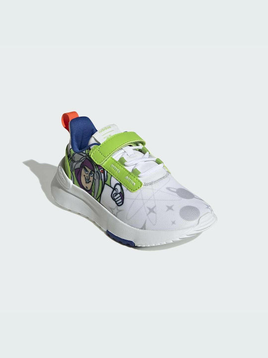 Adidas Kids Sports Shoes Running Racer TR21 Buzz C Cloud White / Semi Solar Green