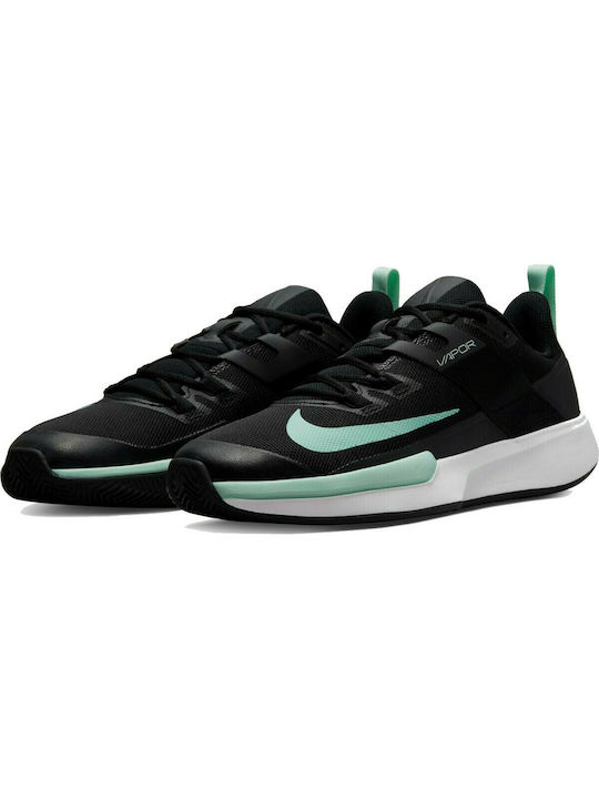 Nike Vapor Lite Bărbați Pantofi Tenis Terenuri de lut Negru / Mint Foam / Dark Smoke Grey / Alb