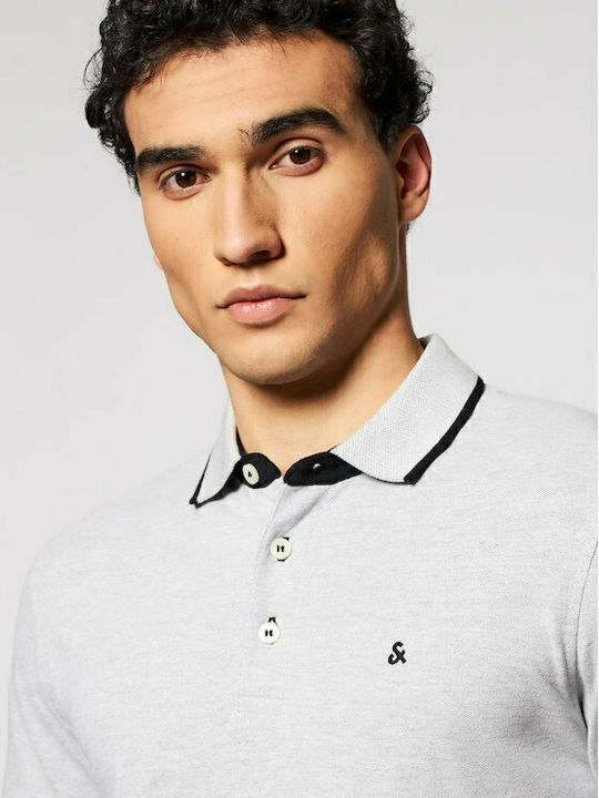 Polo T-shirt Light Grey Melange 12136668